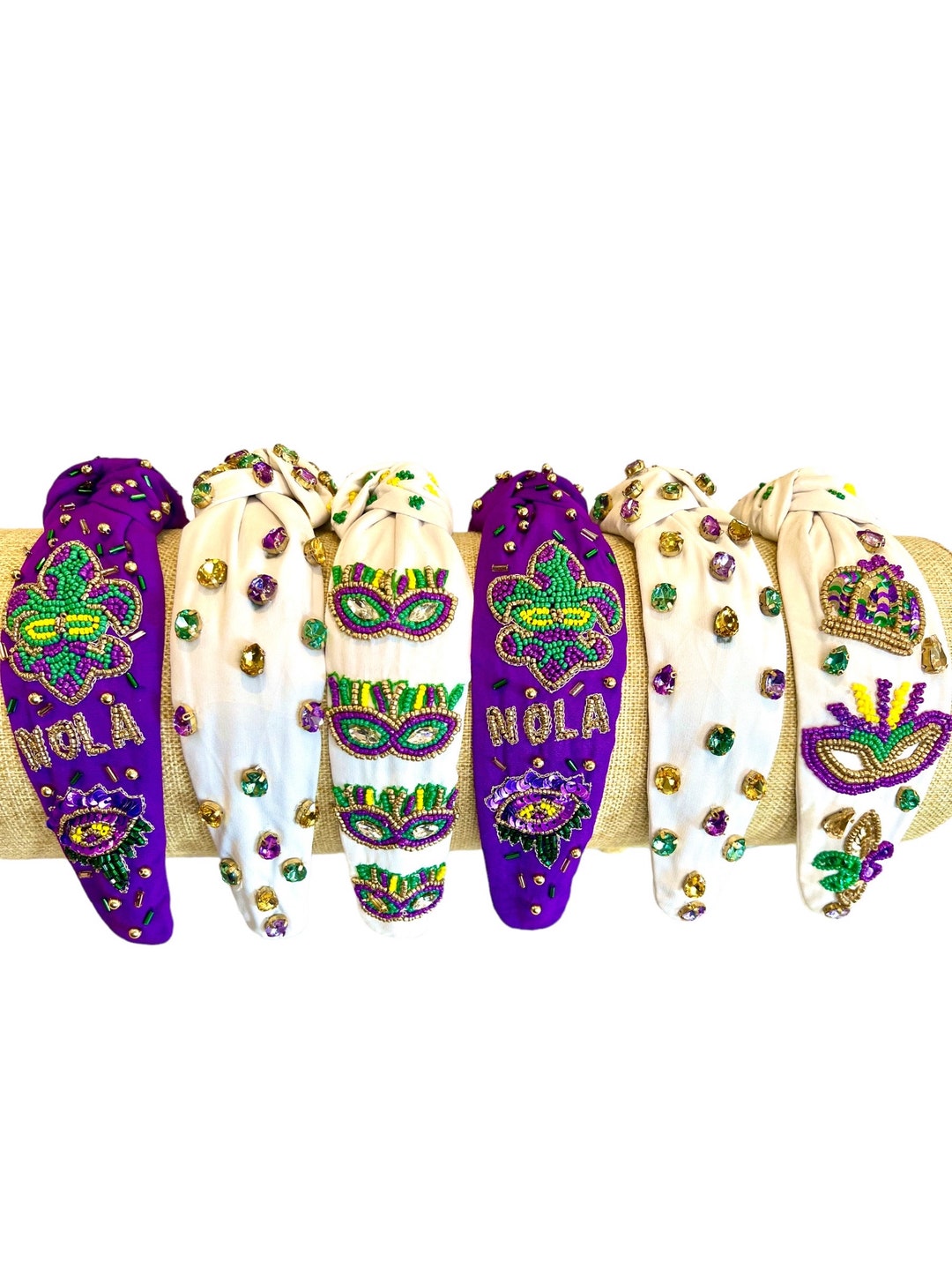 mardi gras headbands bulk