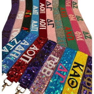 Beaded Sorority Purse Straps