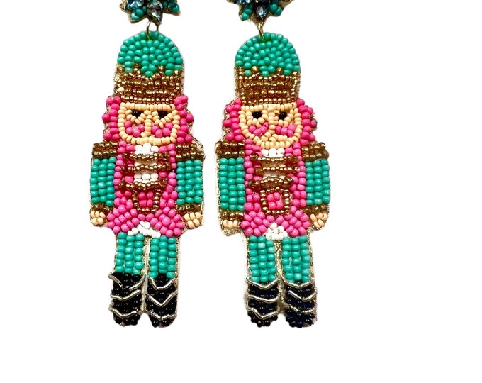 Cute Nutcracker Earrings, Holiday Earrings, Earrings for Christmas