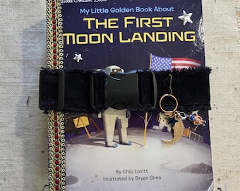 Space Theme Little Golden Book Junk Journal