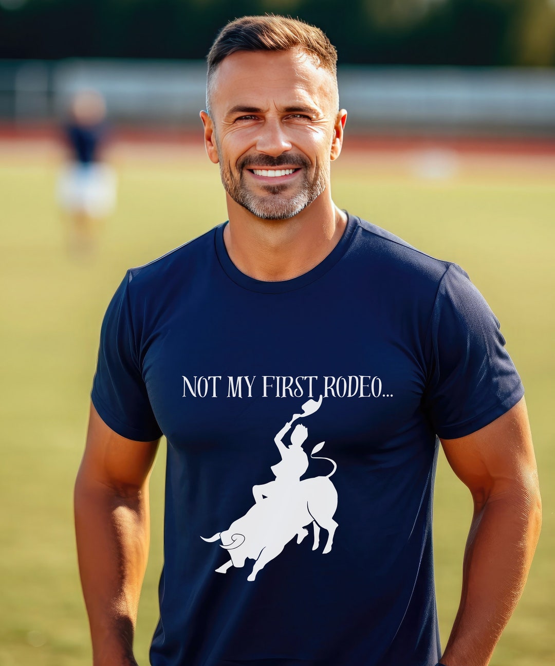 Not My First Rodeo Dad Vintage Bucking Bronco Western Cowboy - Etsy