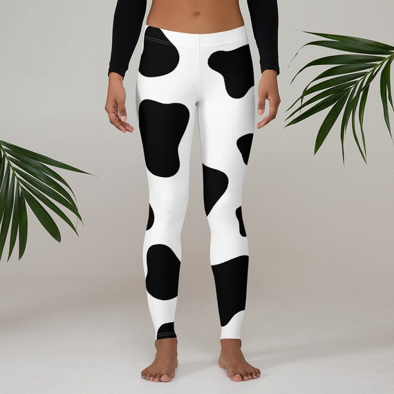 Cow Print Leggings Highland Cow Print Pant Cute Cow Print Leggings