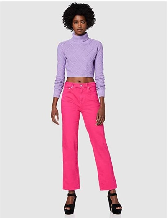 Pepe Jeans Women's Elektra Trouser Pink 357fuchsia 357 - Etsy Canada