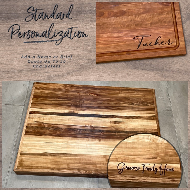 Large Solid Hickory End Grain Cutting Board Butcher Block With Etsy