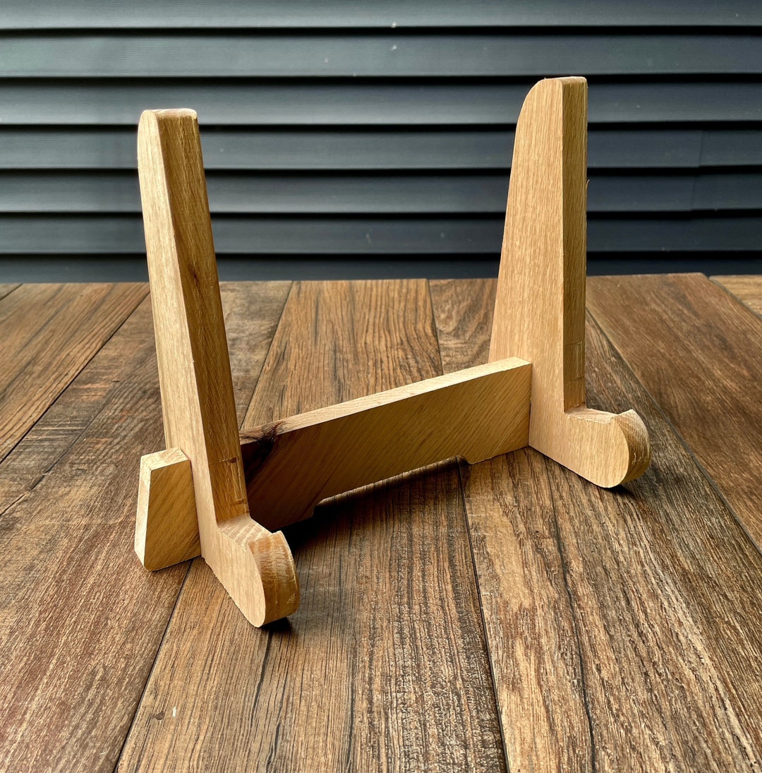 Cutting Board Stand Table Top Display Wooden Display Easel Solid Wood