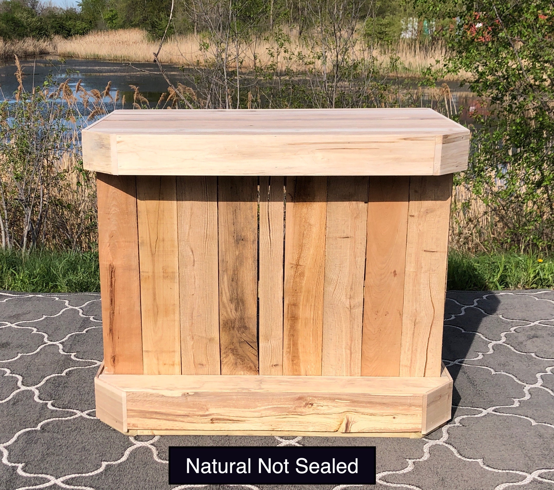 Patio Bar Tiki Bar Rustic Indoor Bar 4' x 30 Etsy