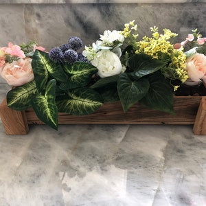 Modern Wooden Planter Box ~ Geometric Indoor Planter Box ~ Planter Boxes Outdoor ~ Succulent Cactus Planter Box