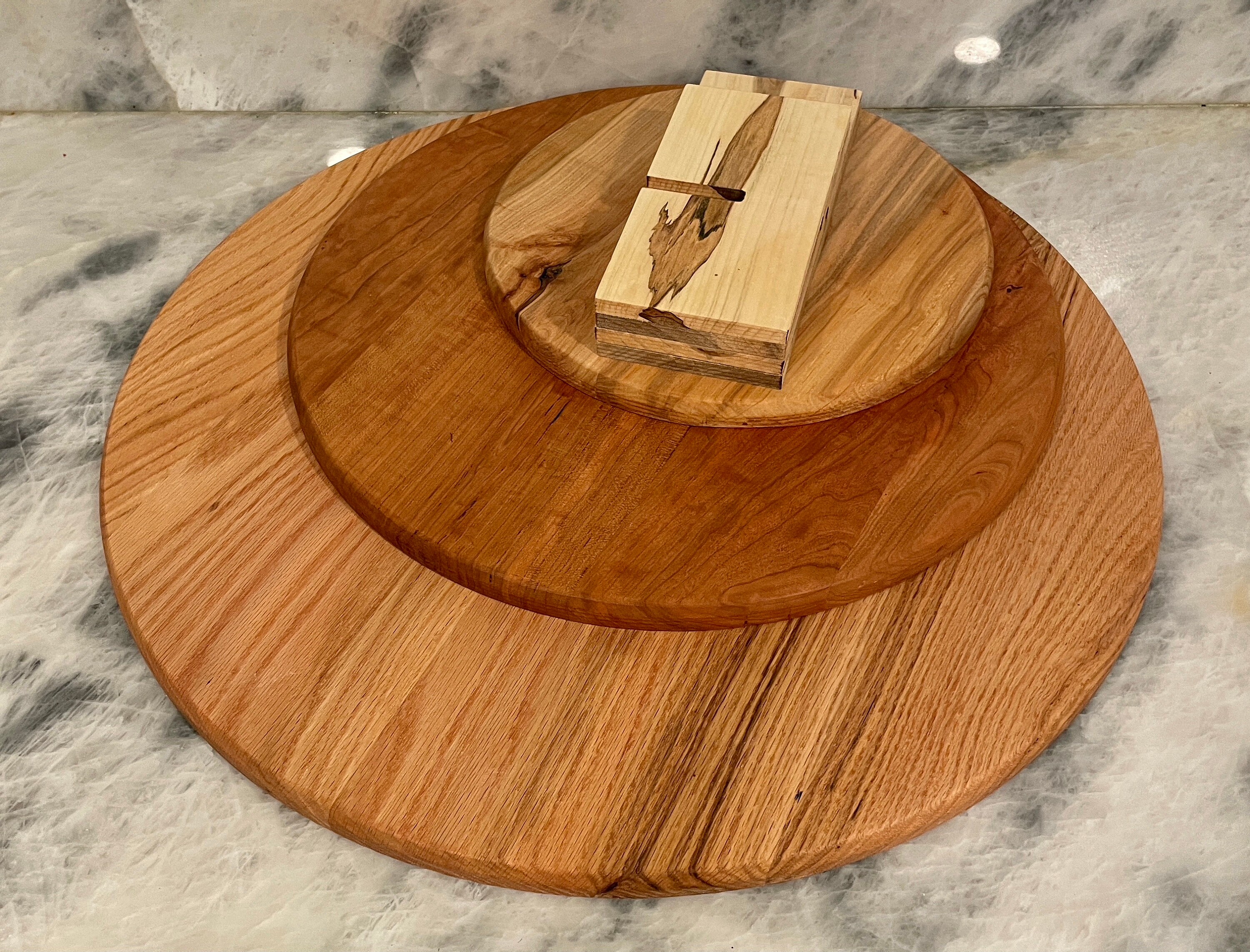 Bandeja Para Tartas De 3 Niveles En Madera De Acacia - Soporte Para Cupcakes Y Postres