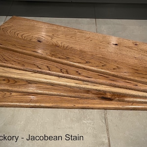 1&quot; Thick Solid Hickory Shelf Planks ~ Hickory Floating Shelf ~ Solid Wall Shelf