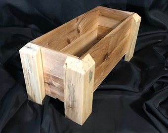 Modern Wooden Planter Box ~ Geometric Indoor Planter Box ~ Planter Boxes Outdoor ~ Succulent Cactus Planter Box