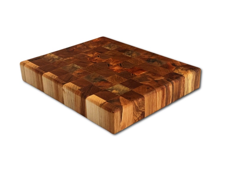 Maple End Grain Cutting Board With Juice Groove Large Cutting Etsy