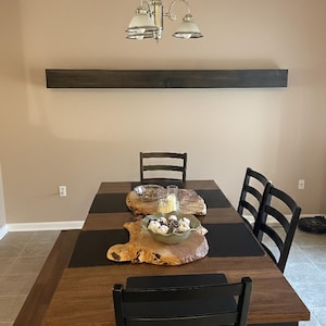 Handmade Hardwood Fireplace Mantel, Oak, Maple, Hickory, Cherry Floating Mantel, Solid Hardwood Fireplace Shelving, Custom Sizes