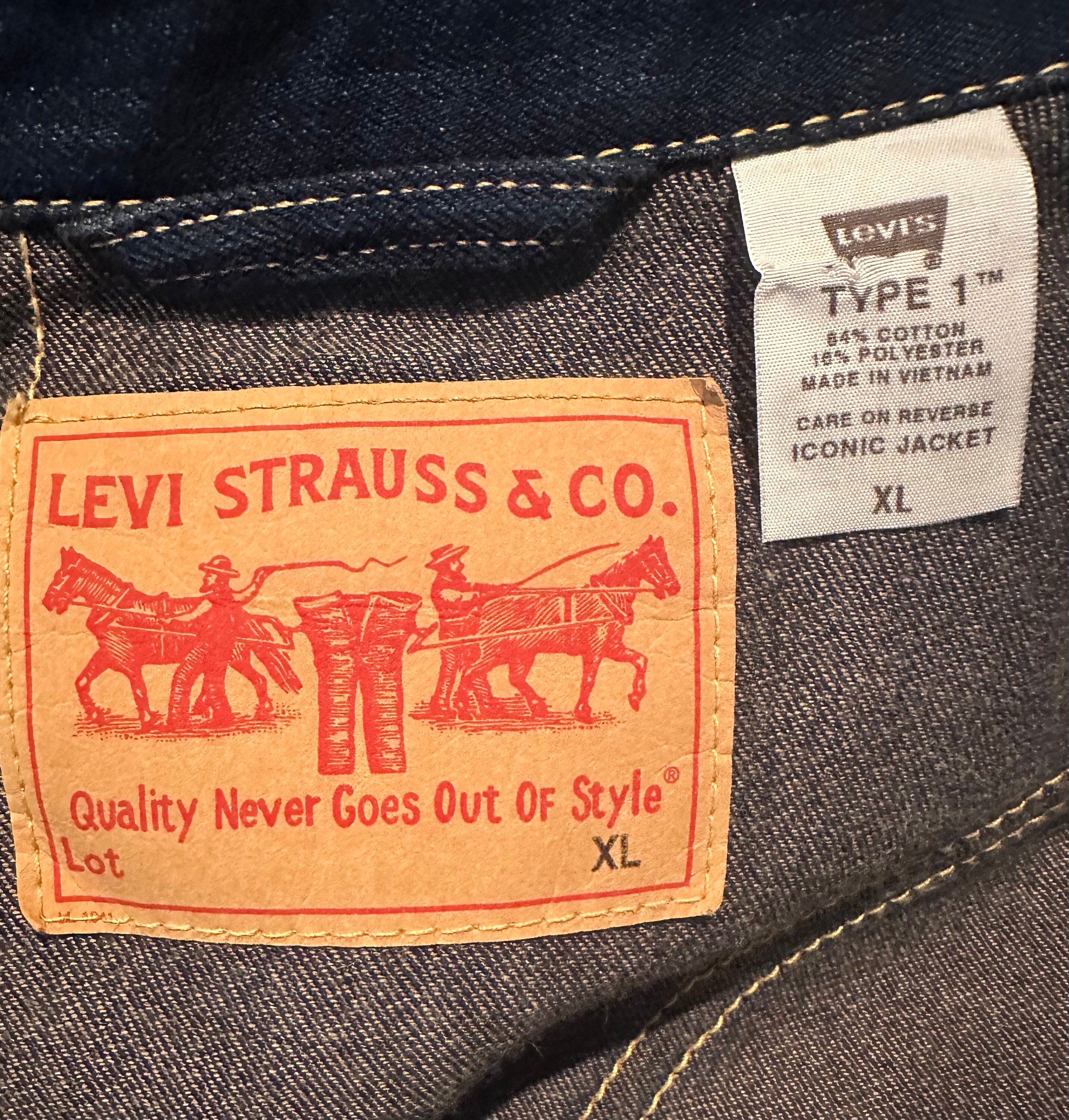 Levis type 1 iconic jacket sales