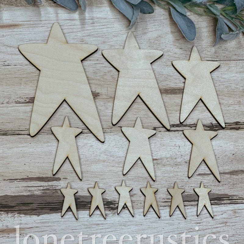 Wooden Stars for Crafts - Etsy