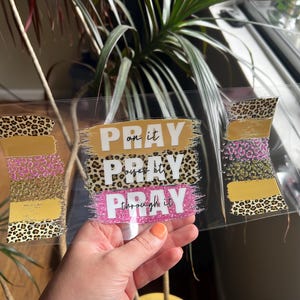 Prayer Cup Wrap - UV dtf Snow Globe Wrap - Snowflakes uv dtf cup wrap - Religious Cute Cup Wrap - 119