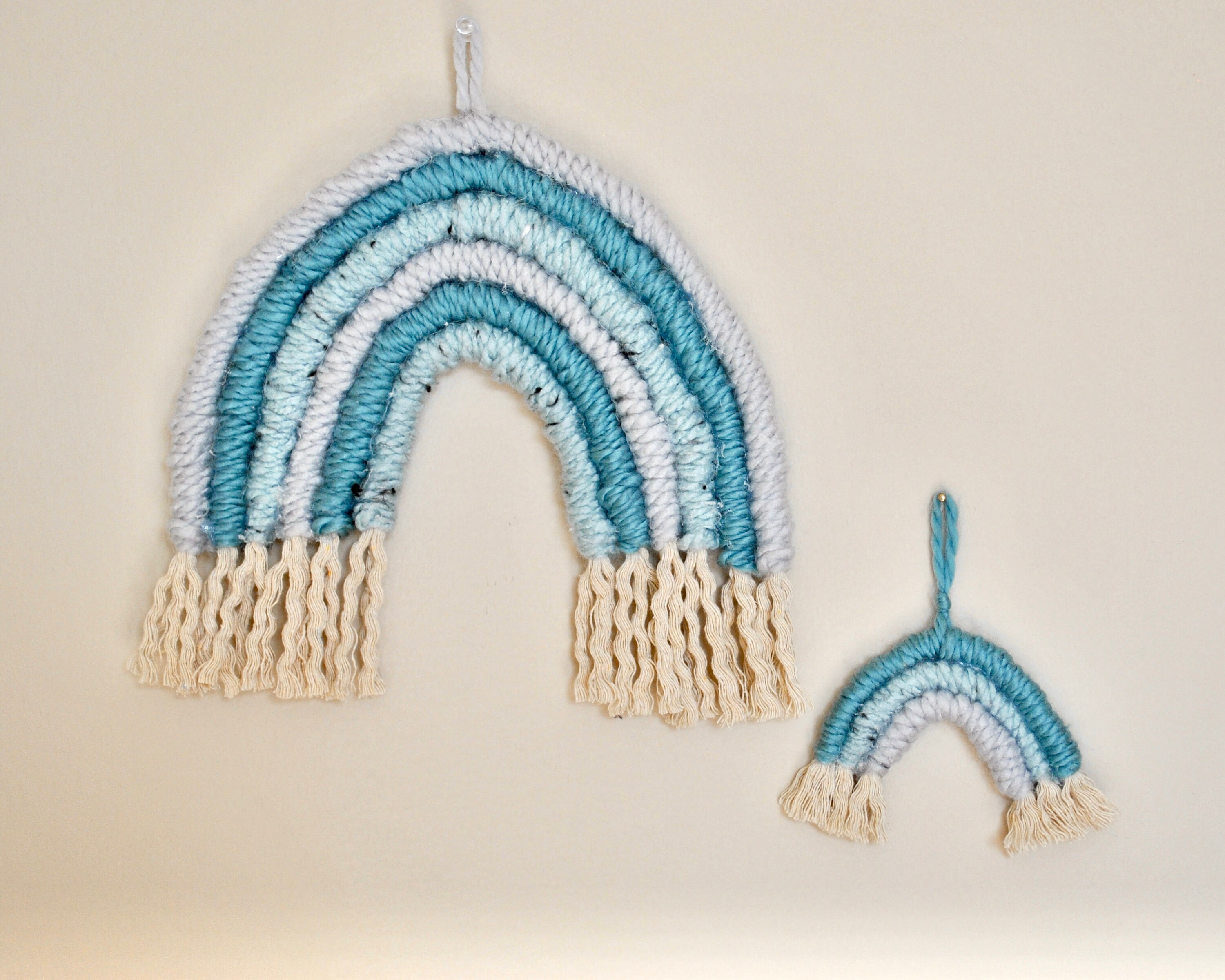 Macrame Rainbow Decor Wall Hanging Etsy