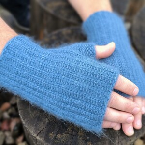 Men&#39;s Alpaca Wool Fingerless Gloves