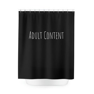 Funny Shower Curtain, Shower Curtain Funny For Adults, Black White, Waterproof,  Bathroom Decor, College Dorm Curtain, Funny Bathroom Decor