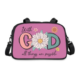 Bunte christliche Fitness-Tasche, Overnight-Taschen, Balletttasche, Reisetasche, benutzerdefinierte Tasche, Fitness-Tasche, Weekender-Tasche, Frauen-Fitness-Tasche, Turnbeutel