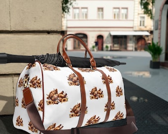 Borsone impermeabile Highland Cow: elegante bagaglio a mano da viaggio