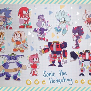 Sonic Character Stickers