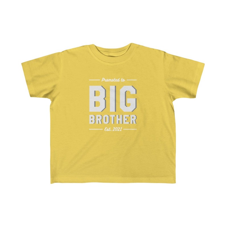 Promoted to Big Brother Kid/'s Fine Jersey Tee