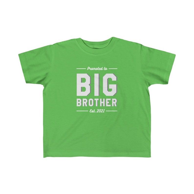 Promoted to Big Brother Kid/'s Fine Jersey Tee