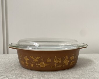 新発売 パイレックス アーリーアメリカン キャセロール ディッシュ 1.5 食器