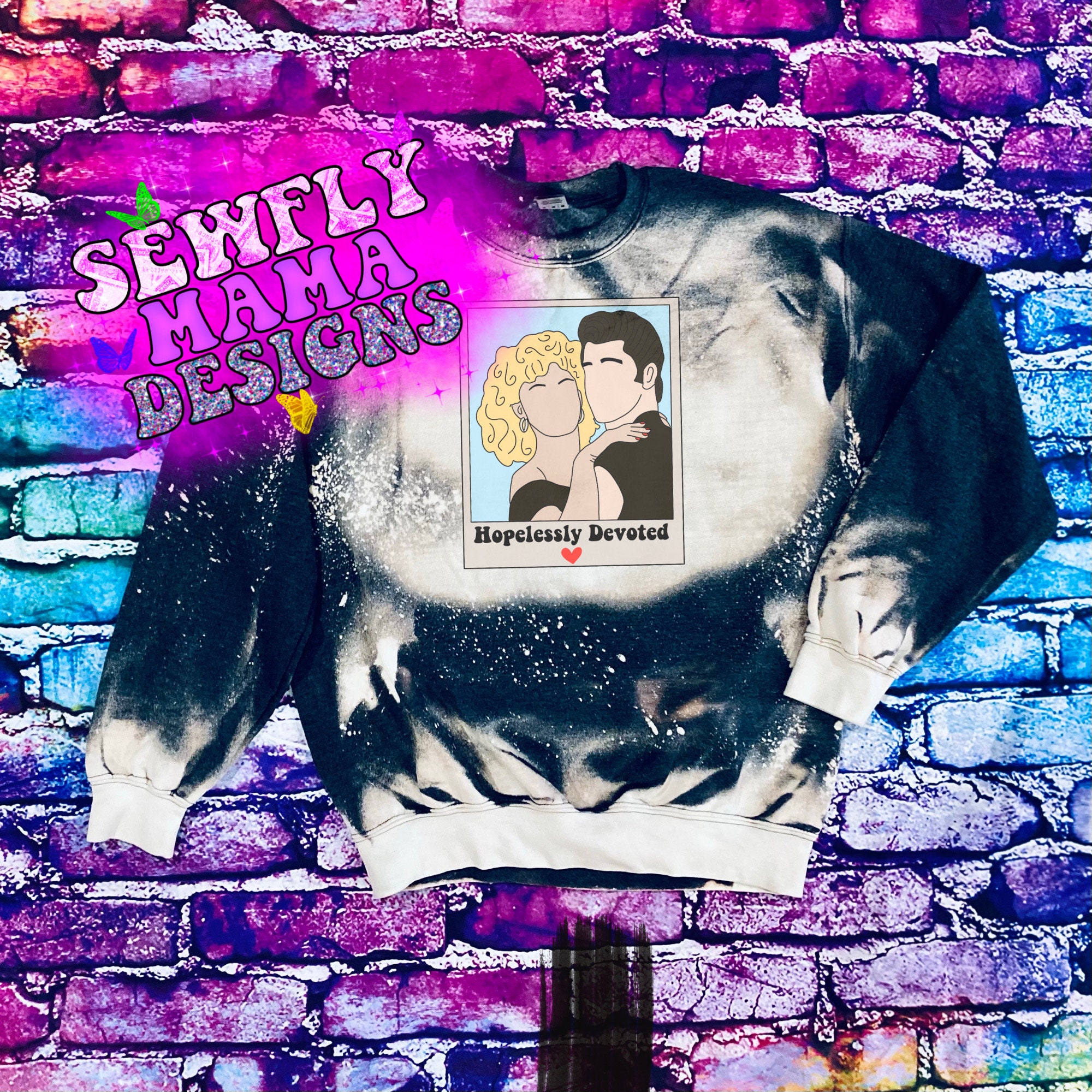 Hopelessly Devoted Sandy & Danny Grease PNG Sublimation Design Etsy