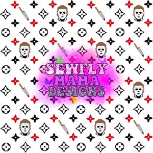 Michael Myers Seamless Pattern | Halloween Pattern | Inspired