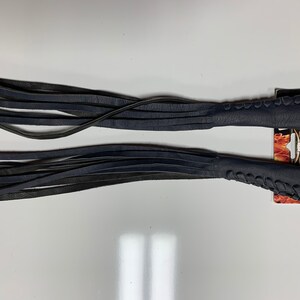 Lever Cover Set - Navy Blue/Navy Blue Laces - Leather - Motorcycle Accessory