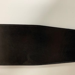 Dash Panel Black Plain w/ No Hole - Black Thread - Leather - Motorcycle Accessory