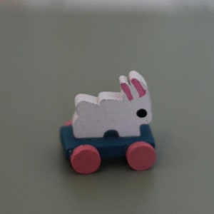 Dollhouse Miniature Wooden Bunny
