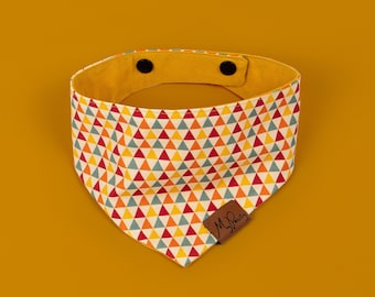 Dog bandana "Curry", reversible bandana, bandana for dogs