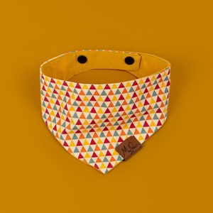 Dog bandana "Curry", reversible bandana, bandana for dogs