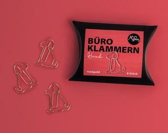 Büroklammern Hund, Geschenk für Hundefreunde