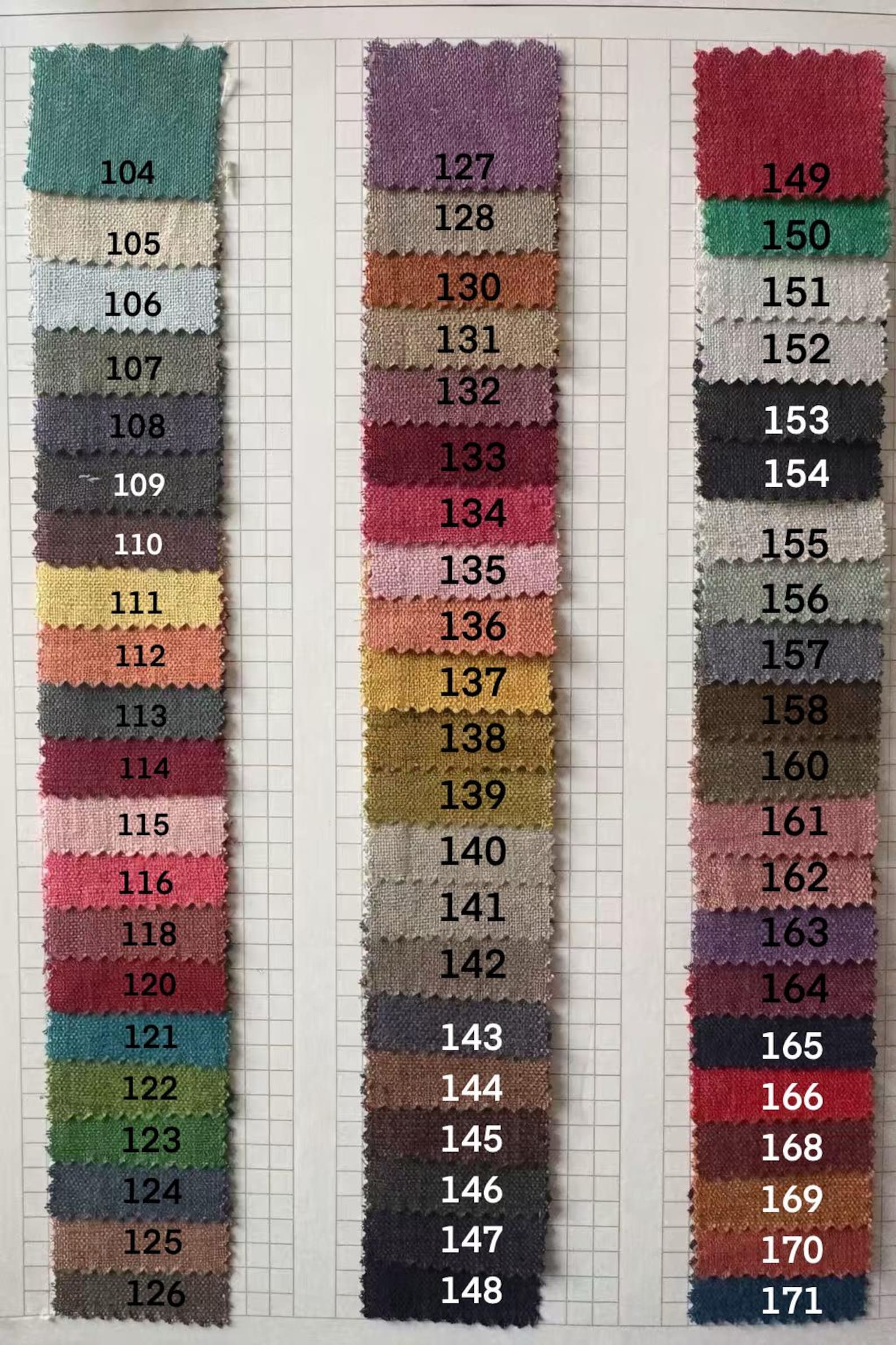 Linen Curtain Fabric Swatch – 500 Colors for Home Decor - Etsy