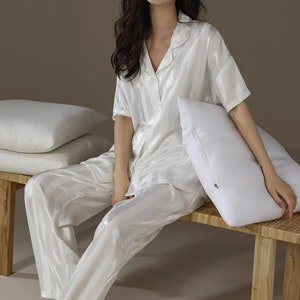 Silky Viscose Pajama Set: Women&#39;s Lounge Wear, Homewear