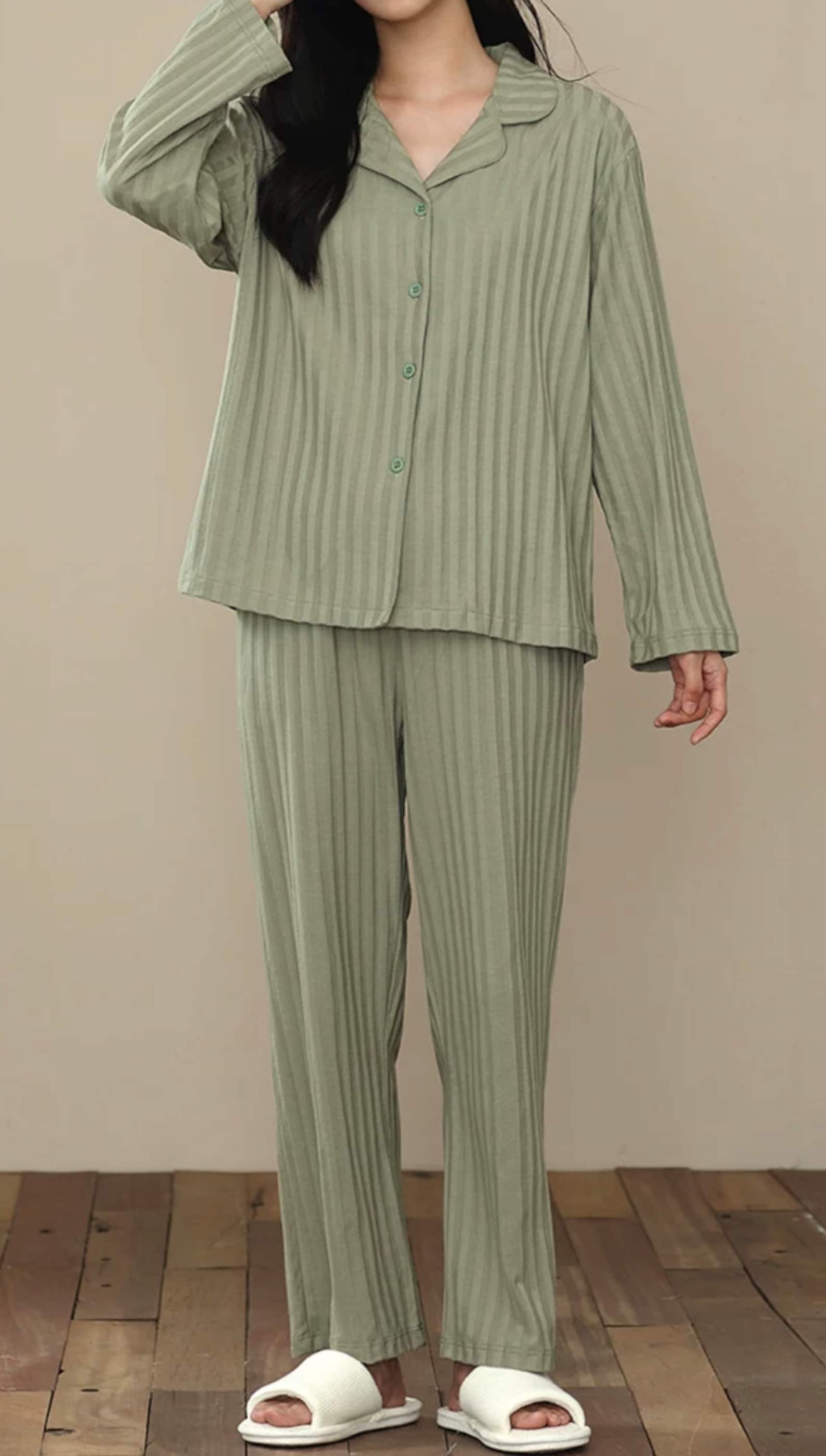 100% Cotton Pajamas Setclassic Pajamas Monogramunique Gift - Etsy