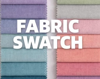 Linen Curtain Fabric Swatch – 500 Colors for Home Decor
