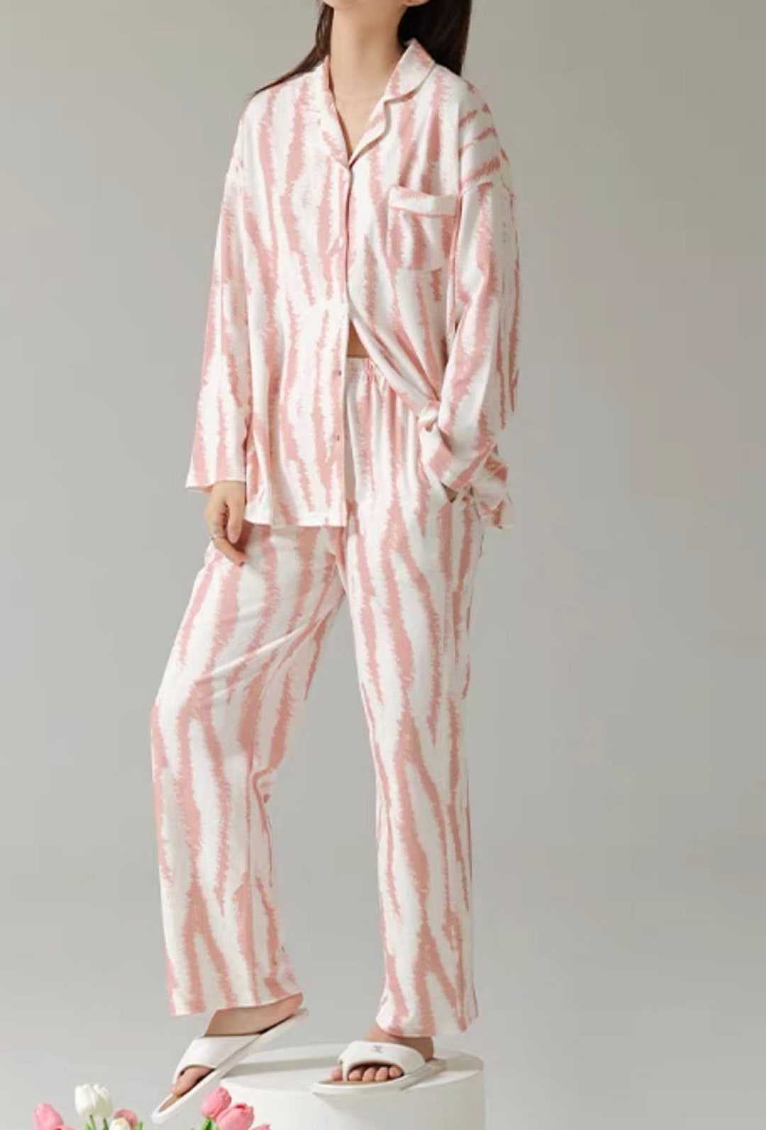 Luxury Pure Cotton Pajamas Set, ,casual Gift for Her