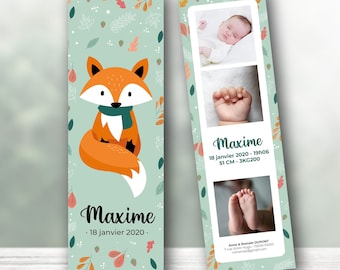 Lot announcement, Bookmark birth, Bookmark give birth, Bookmark photos, mixed bookmark, fox, autumn, winter