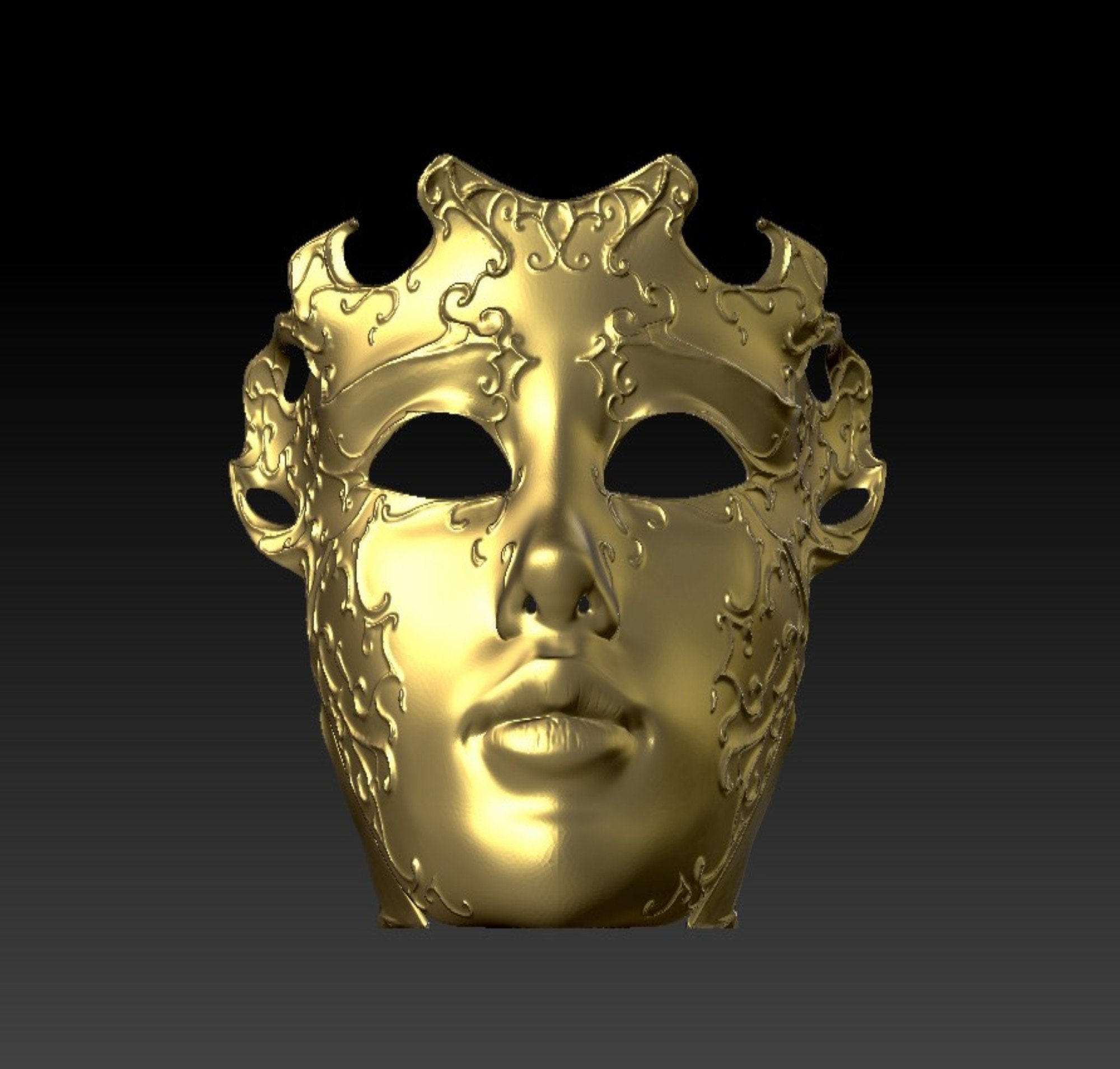 Mask l 3D model 3D STL file printable model for Etsy