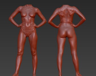3D model 3D printable 3D STL file printable model for 3D printer movie -Print-Nude women Sexy Girl l Nude Body l Women