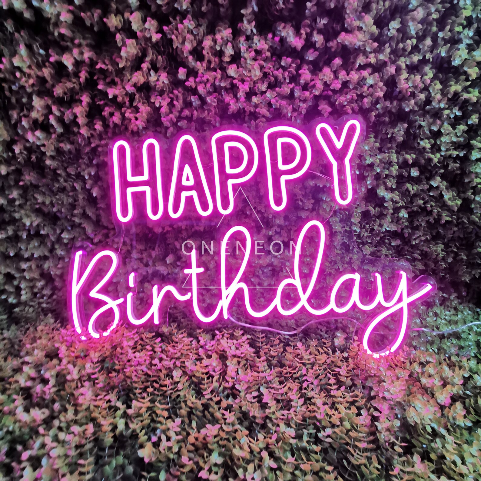 Custom Neon Sign Happy Birthday Neon Sign Birthday Party Neon Etsy