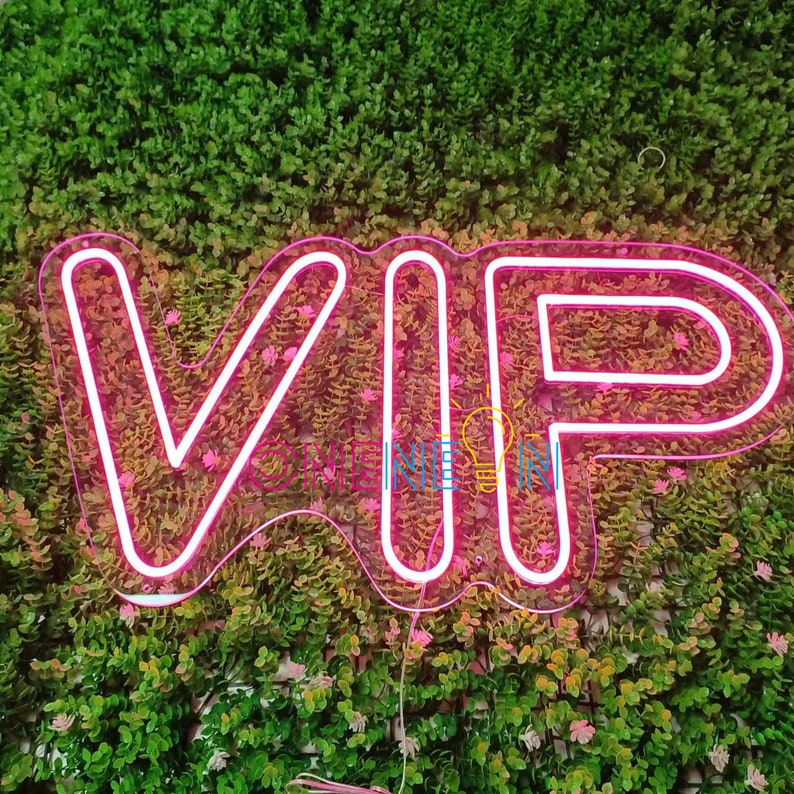 Custom VIP Neon Sign Flex Led Neon Light Sign Led Text Custom Etsy