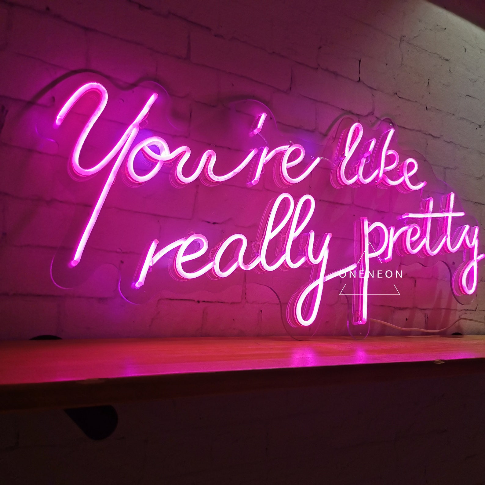 Neon Sign / You're Like Really Pretty Neon Sign / Wedding | Etsy