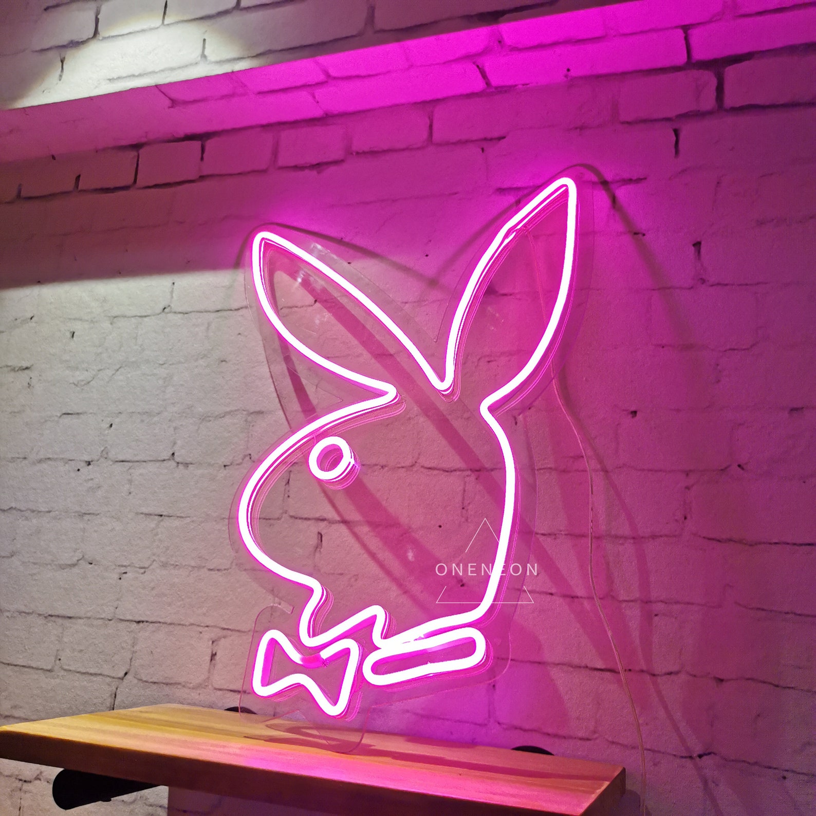 Custom Neon Playboy Rabbit Bunny Play Boy Magazine Neon Signs | Etsy