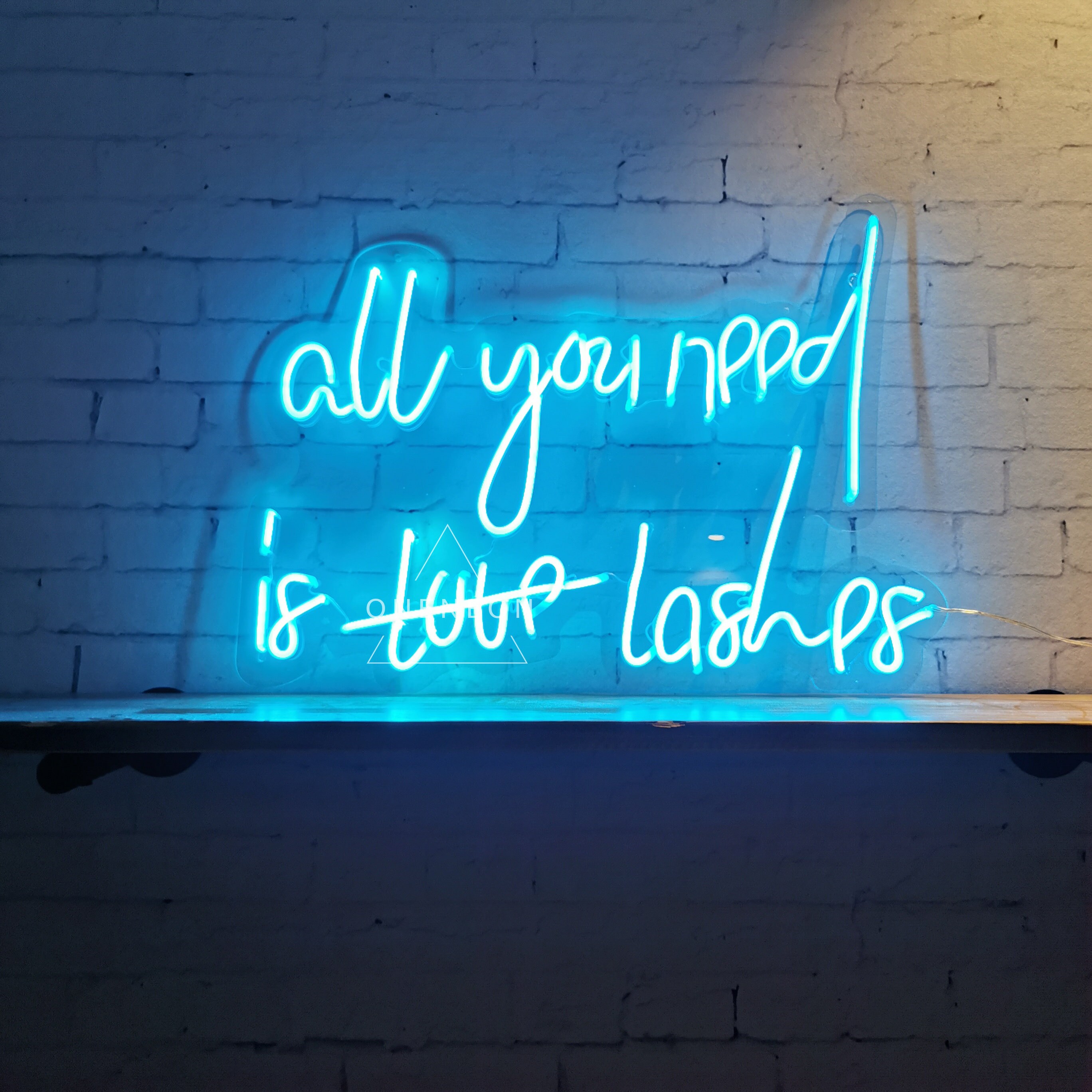 Custom Neon Sign All You Need is Love Lashes Neon Sign Bedroom | Etsy