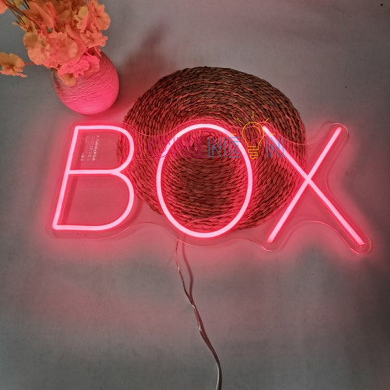 Custom Neon Sign Box Neon Sign Light Office Living Room Etsy
